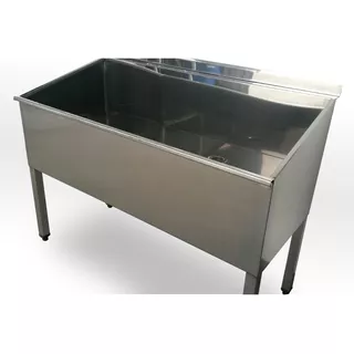 Tanque Banheira Pet Veterinário Prático Banho Tosa Aço Inox