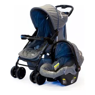 Cochecito De Paseo Bebesit Onyx 1305ts Gris Con Chasis Color Negro