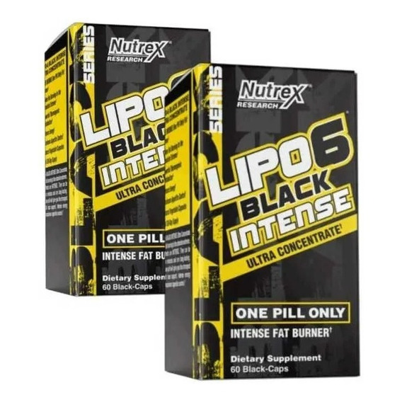 2 Frascos Lipo Intense Nutrex 60 Capsulas