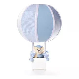 Abajur/ Luminária Balão Boneco Menino Quarto Bebê E Infantil Cor Da Cúpula Urso Azul