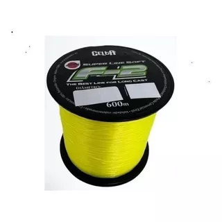 Linha Celta F-2 Super Soft Yellow 0,37mm 28lb 600m Amarela Cor Amarelo