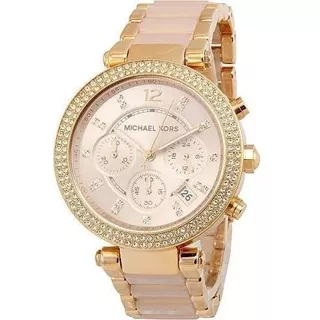 Relógio Feminino Michael Kors Mk5896 Parker Rose Rosa