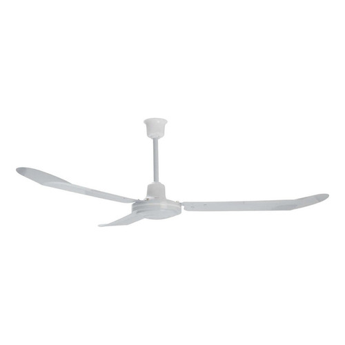 Ventilador de techo Halux CB-56 blanco con 3 aspas de  metal, 142 cm de diámetro 220 V