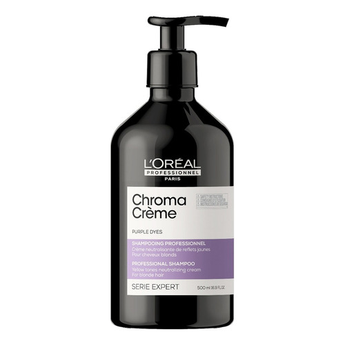 Loreal Shampoo Chroma Creme Matizador Morado Rubios 500ml