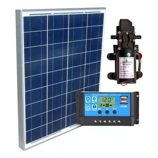 Kit Bomba Dágua 12v Painel Placa Solar 60w + Controlador 30a