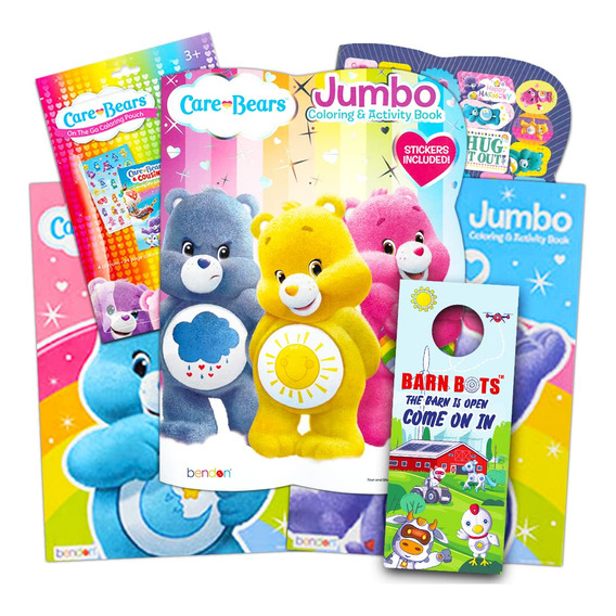 Libros Para Colorear Y Actividades Bendon Care Bears Jumbo,