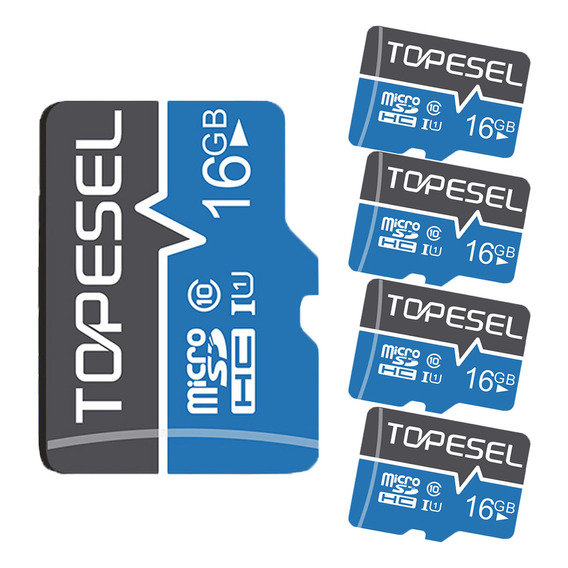 Tarjeta De Memoria Topesel De 16 Gb, 5 Piezas