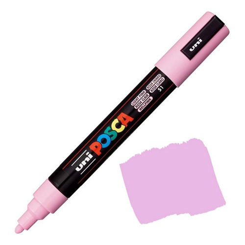 Bolígrafo Posca PC-5m, uni-ball, elige el color rosa claro 51