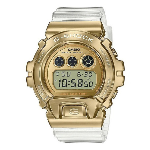 Reloj Casio G-shock G-steel See Thru Original Hombre Color de la correa Transparente Color del bisel Dorado Color del fondo Dorado