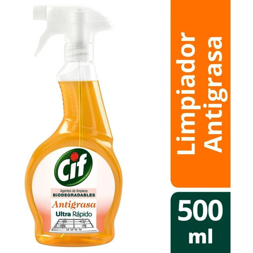 Limpiador Cif Bioactive Antigrasa Gatillo X 500 Ml