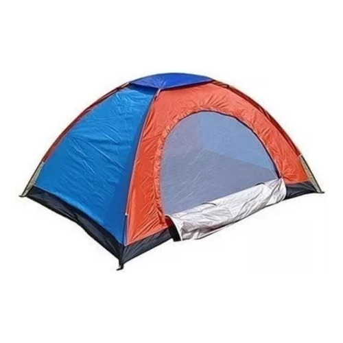 Carpa Para Acampar Glamping Armable Para 4 Personas 200x200 Color Naranja Oscuro