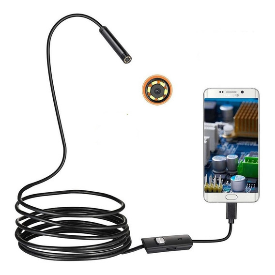 Boroscopio Endoscopio Android Pc Usb Inspeccion 5,5mm 2 Mtrs