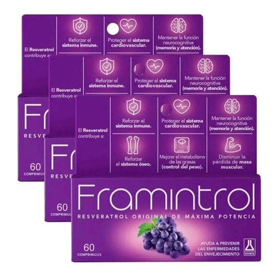 Framintrol Antioxidante C/ Resveratrol X 180 (3x60) Capsulas