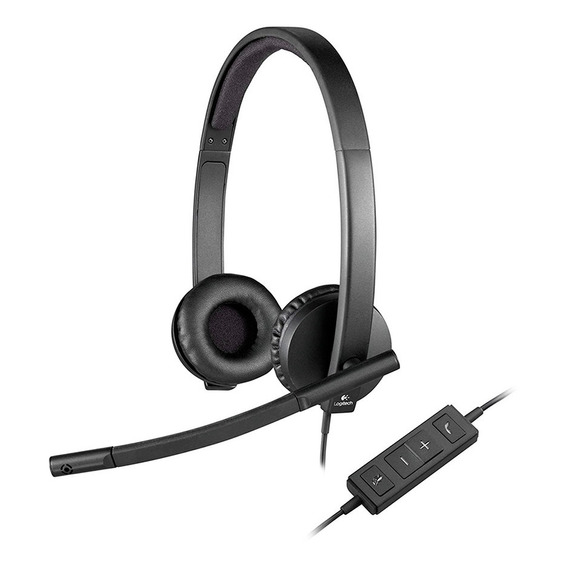 Auriculares Logitech H570e Headset Usb Microfono Profesional