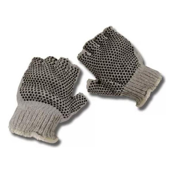 Guantes Tejidos / Puntos Pvc Paquete 20 Pares Mayoreo Manos