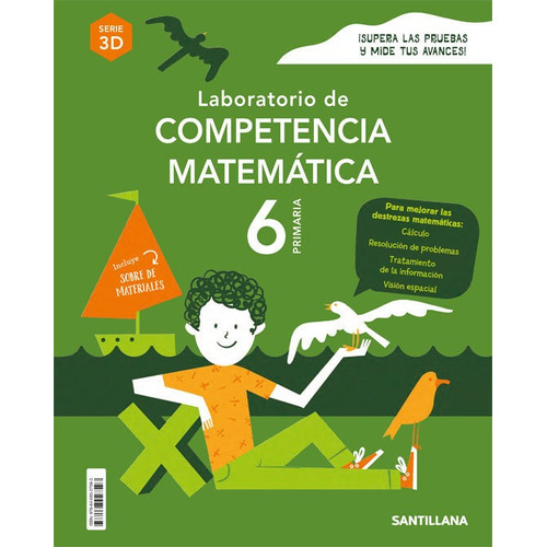 Laboratorio De Competencia Matematica Serie 3d 6 Primaria, De Varios Autores. Editorial Santillana Educación, S.l. En Español