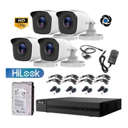 Kit Seguridad Hikvision Dvr 8ch + 4 Camara Hd + Disco +balun