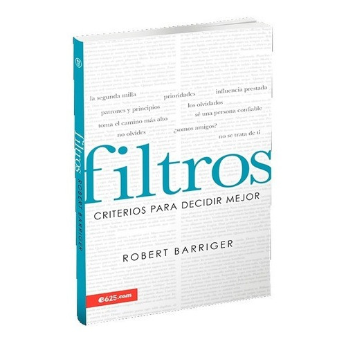 Filtros, De Robert Barriger. Editorial E625 En Español