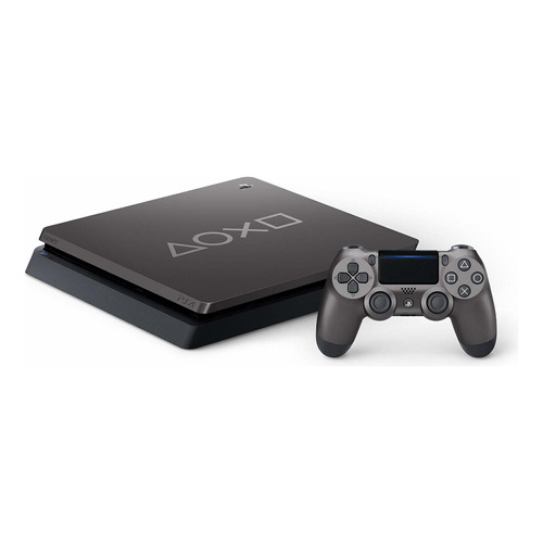 Sony PlayStation 4 Slim 1TB Limited Edition Days of Play 2019 color  steel black