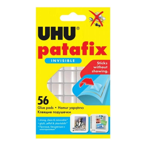 Uhu Patafix Invisible Pastillas Adhesivas X56 Unidades