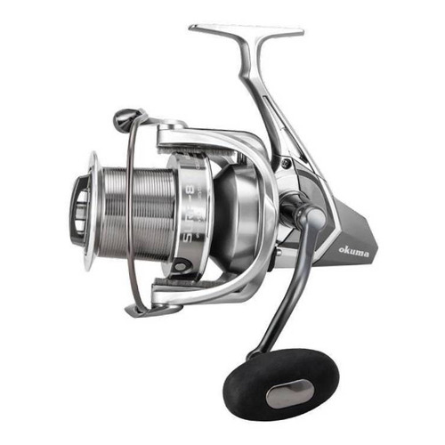 Reel frontal Okuma Surf-8K derecho/izquierdo color plateado