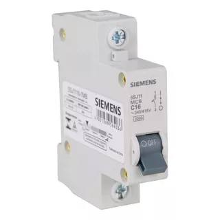 Disjuntor Monopolar Siemens Curva C 10/16/20/25/32a