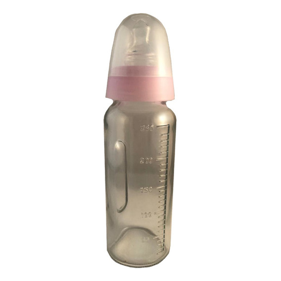 Mamadera De Vidrio Con Tetina Anatomica Unimom 250ml