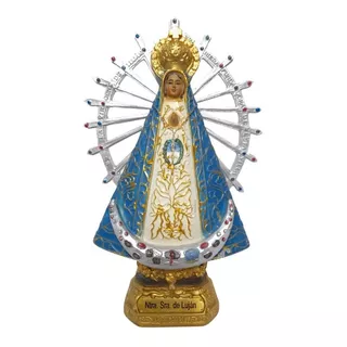 Estatua Virgen Señora De Lujan 19 Cm Imagen Italiana