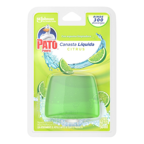 Pato Canasta Líquida Citrus Para Inodoros - Repuesto