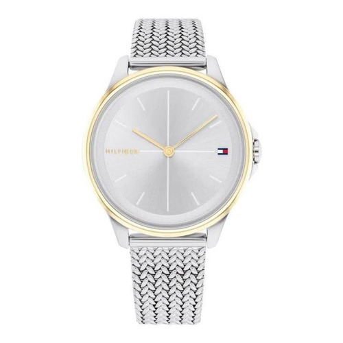 Reloj Tommy Hilfiger Mujer 1782357 Delphine Color de la malla Plateado Color del bisel Dorado Color del fondo Plateado-Dorado