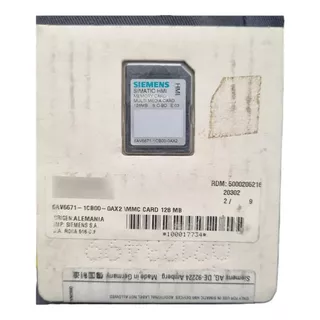 Siemens Tarjeta Simatic Hmi 128mb 6av6671-1cb00-0ax2 Memory