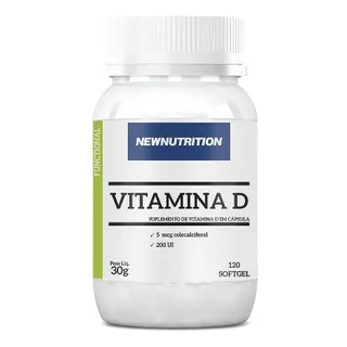 Suplemento Em Cápsula Newnutrition  Vitamina D 200ui Vitaminas Vitamina D 200ui