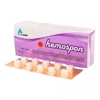 Esponjas Hemostáticas 40u Hemospon Odontología