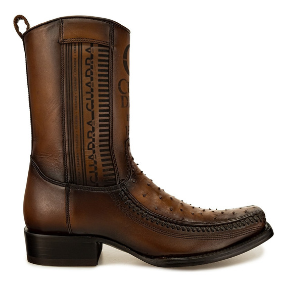 Bota Hombre Cuadra 1j2ka1 Avestruz Moroni Café