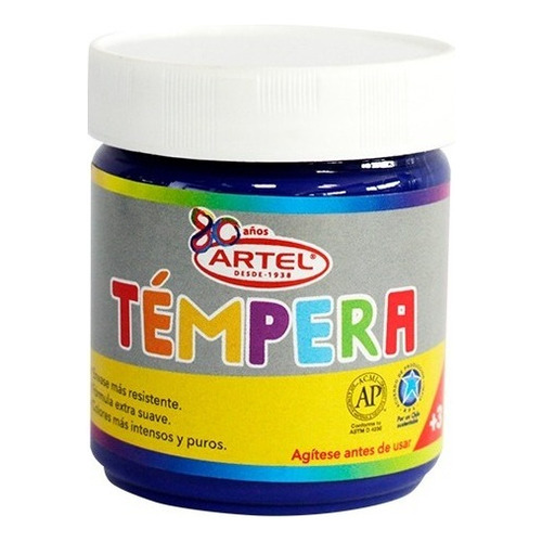 Frasco Tempera Artel 100ml - Los Colores Color Azul Ultram 44