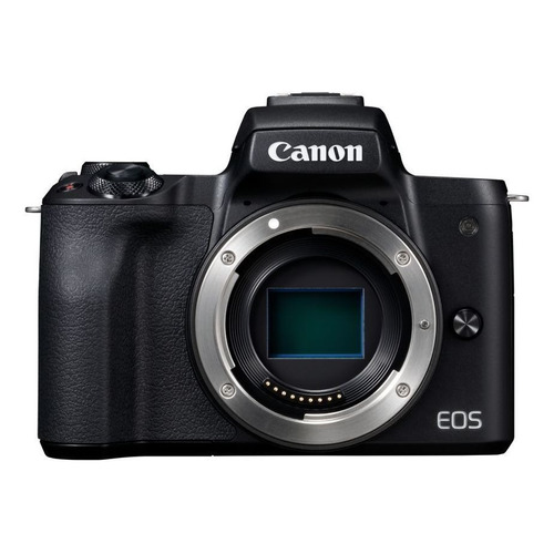  Canon EOS M Kit M50 + lente 15-45mm IS STM + lente 55-200mm IS STM sin espejo color  negro 