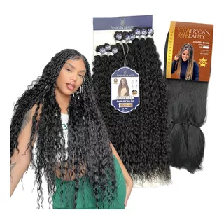 Kit Cabelo Gypsy Braid Fulani Cacheado Orgânico +super Jumbo