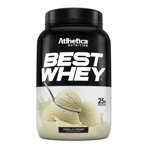 Suplemento en polvo Atlhetica Nutrition  Best Whey Best Whey proteínas sabor vanilla cream en pote de 900g