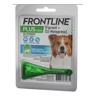 Pipeta Antiparasitário Para Pulga Merial Frontline Plus Para Cão De 10kg A 20kg