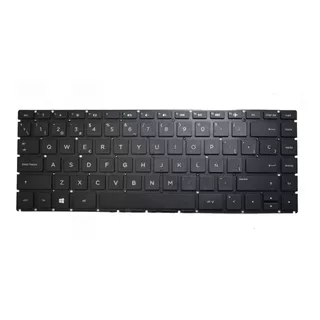 Teclado Hp Hp14bses Color Negro En Español