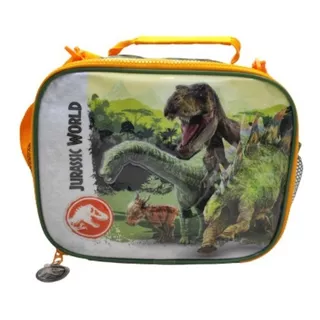 Lunchera Termica Jurassic World 33106 Color Verde Y Gris