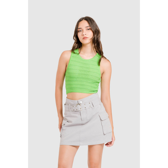 Polo Crop Glenny - Verde