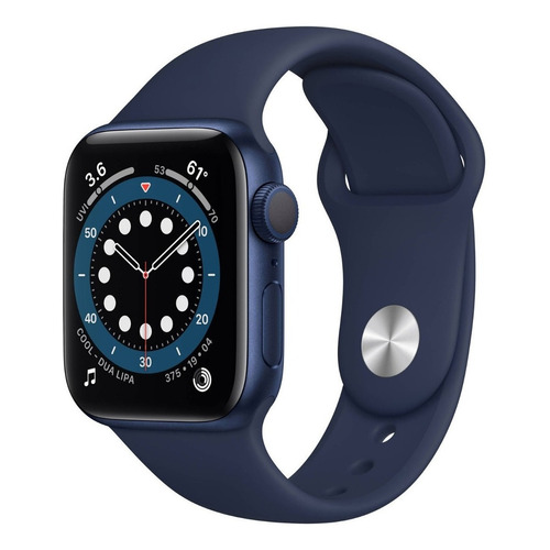 Apple Watch  Series 6 (GPS) - Caja de aluminio azul de 44 mm - Correa deportiva azul marino intenso