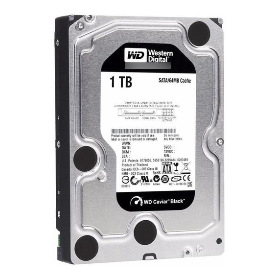 Disco Rigido 1tb Black Wd Western Digital 7200rpm 64mb