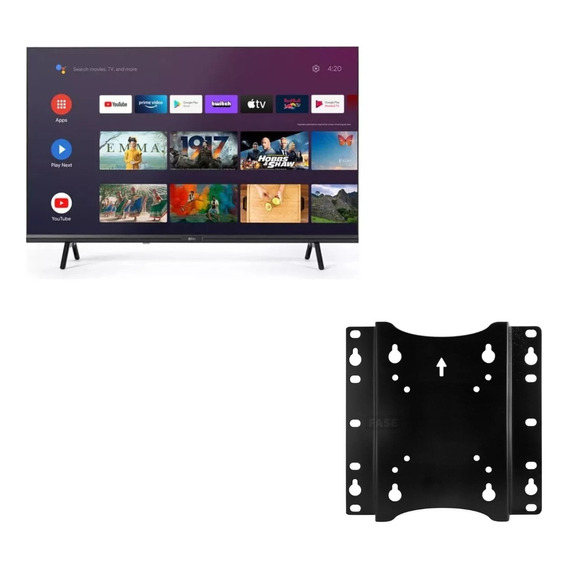 Combo Tv Bgh 32 B3223k5a Androidtv + Soporte 32  Nakan Fijo