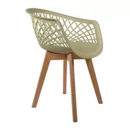  4 Cadeiras Web Cloe Wood  - Artiluminacao