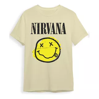 Camiseta Camisa Nirvana Rock Grunge Kurt Cobain Malha 
