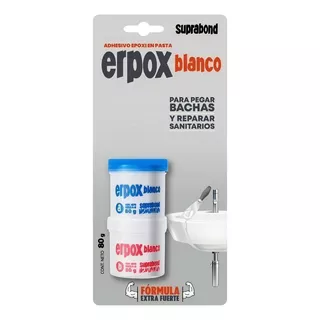 Adhesivo Suprabond Erpox Blanco Bachas Y Sanitarios 80