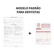 Kit 3 Blocos Ficha Anamnese + 5 Blocos Orçamento Dentista