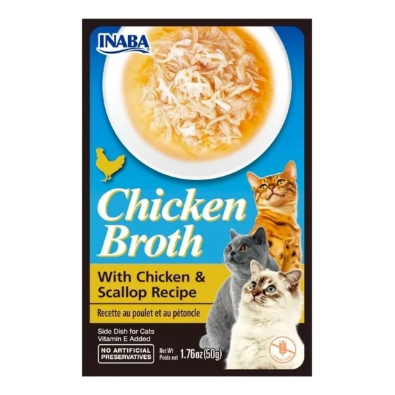 Churu Broth Pollo Con Ostion Inaba  6 Sobres X 50gr